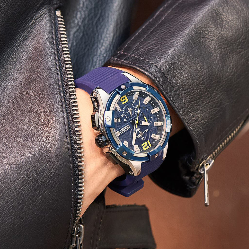 MEGIR Men's Chronograph Original Top Luxury Sports Military Watches for Men Date Luminous Wristwatches Clock Relogio Masculino