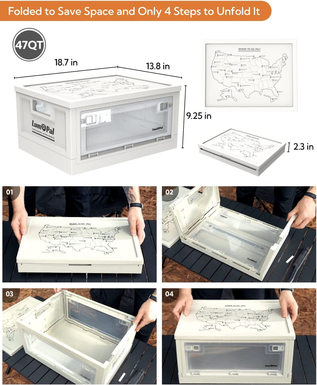 Lum box  47qt Storage Box-3